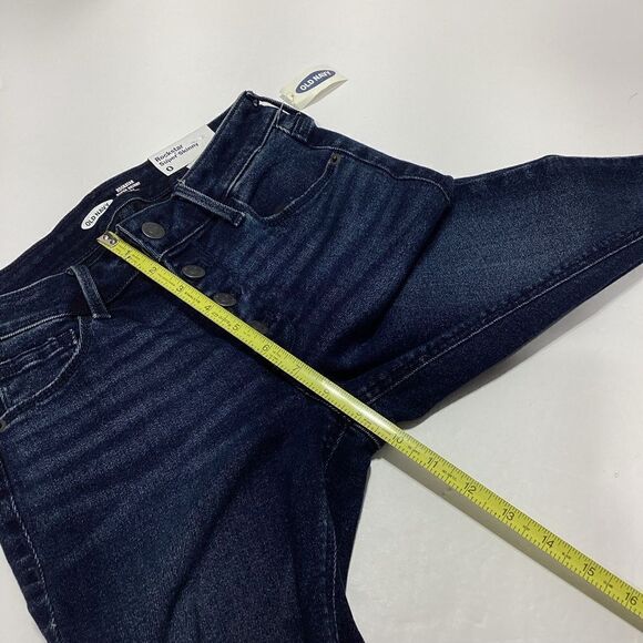 Old Navy Rockstar Super Skinny Mid Rise Raw Hem NWT Jeans Size 0 - Picture 12 of 13